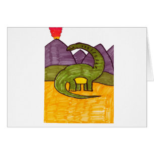 Cartão Brontosaurus