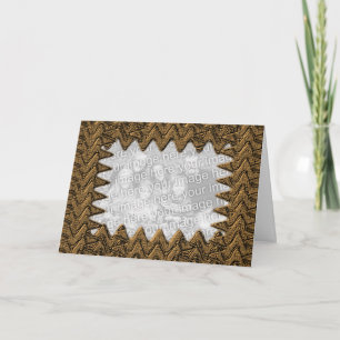 Cartão Bronze Abstract Photo Frame