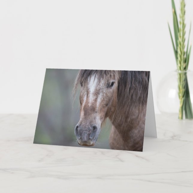 Cartão Bronze Warrior: Galloping to Freedom Greeting Card (Frente)