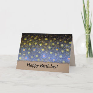 Cartão Brook Trout Birthday Card