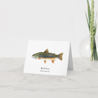 Cartão Brook Trout Notecard