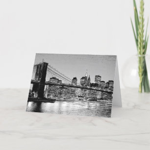 Cartão Brooklyn Bridge Nova Iorque