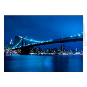 Cartão Brooklyn Bridge, Nova Iorque