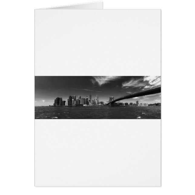 Cartão Brooklyn Preto Panorâmico (Frente)