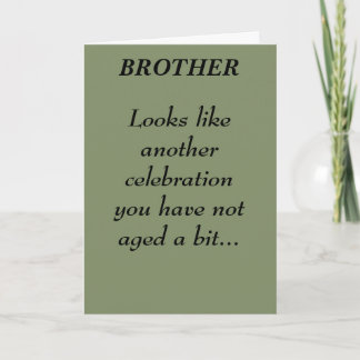 CARTÃO BROTHER BIRTHDAY CARD