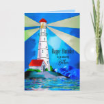 Cartão Brother Birthday Lighthouse Beacon Light for Sea<br><div class="desc">Para Irmão Consulte outras categorias com as mesmas imagens/semelhantes para aniversários e outras expressões.</div>