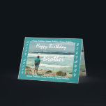 Cartão BROTHER Happy Birday - Ondas de Homem e Oceano<br><div class="desc">Este cartão com um homem olhando para as ondas do oceano é um cartão de aniversário com um tema otimista e inspirador.  O texto do dentro é totalmente personalizável.  Para ver mais desse design,  digite ou corte e cole na caixa de pesquisa do Zazzle:  jaclinart aniversariante homem oceano onda</div>