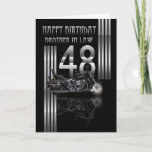 Cartão Brother In Law 48th Birthday Card - Motorbike<br><div class="desc">Brother In Law 48th Birthday Card - Motorbike</div>