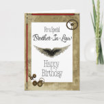 Cartão Brother-In-Law Happy Birthday<br><div class="desc">Wish your brother-in-law a Happy Birthday with this masculine greeting card.</div>