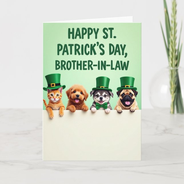 Cartão Brother In Law Happy Day Card (Frente)