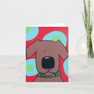 Cartão Brown Dog Note Card