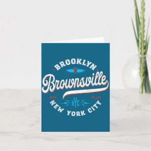 Cartão Brownsville Brooklyn Nova York Retrô Vintage Uva 