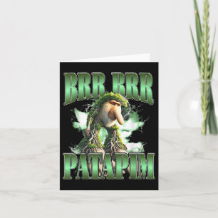 Cartão Brr Patapim Funny Italiano Brainrot Memor Humor