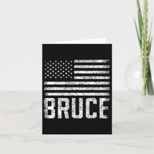 Cartão Bruce Birthday Forename Name Personalizado Usa 1
