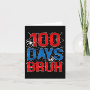 Cartão Bruh 100 Dias De Escola 100º Dia De Meninos Escola