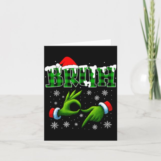 Cartão Bruh 67 Six Seven 6 7 Shirts Funny Meme Christmas  (Frente)