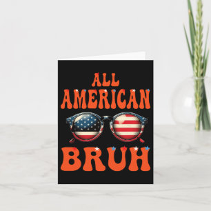 Cartão Bruh All American 4 De Julho Meninas Adolescentes