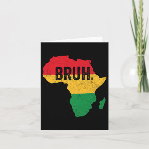 Cartão Bruh Boys Crianças Africano Americano Funny Black