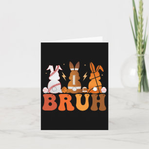Cartão Bruh Bysketbyll Bysebyll Pegbyll Páscoa Esportiva 