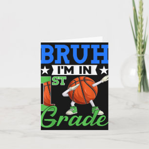 Cartão Bruh Im Na Série 1rua De Basquete De Volta Para O