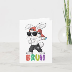 Cartão Bruh Memória Dia de Páscoa Batido Páscoa Bruh Boy