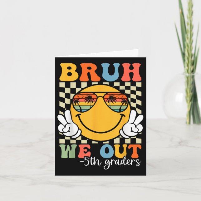 Cartão Bruh Nós Fizemos 5 Graduação De 5º Graduação Cl (Frente)