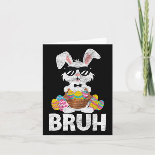 Cartão Bruh Páscoa Dia Engraçado Coelhinhos Páscoa Bruh K
