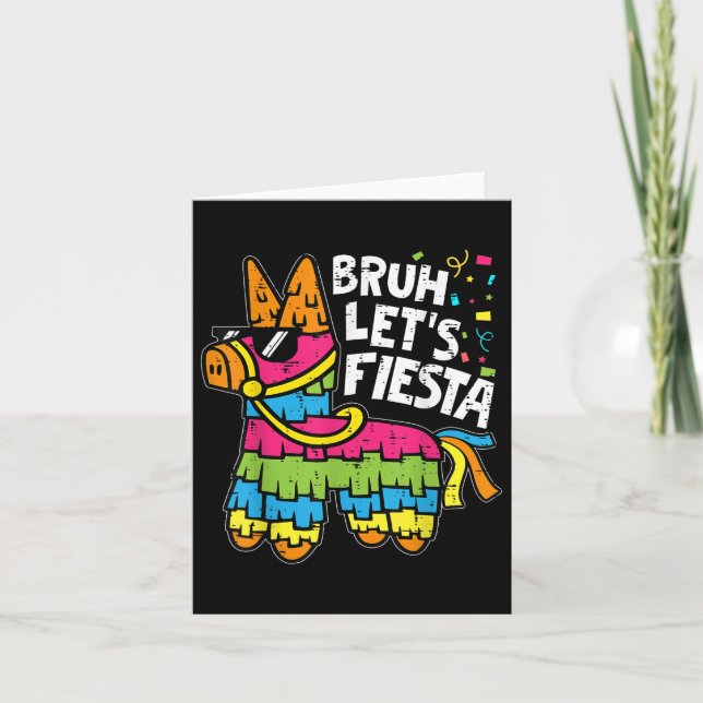 Cartão Bruh permite Fiesta Pinata Cinco De Mayo Parte Mex (Frente)