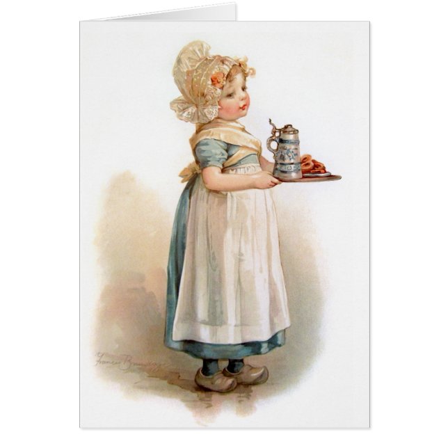 Cartão Brundage: Uma empregada doméstica de Knickerbocker (Frente)