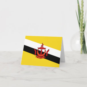 Cartão Brunei Flag Notecard