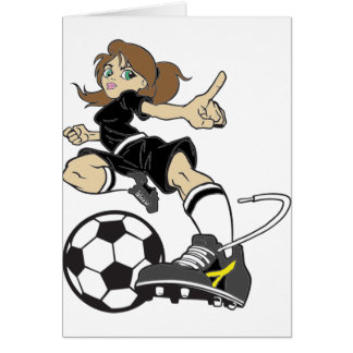 CARTÃO BRUNETTE DA MENINA DO FUTEBOL