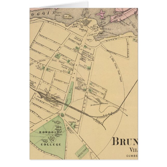 Cartão Brunswick, Topsham (Frente)