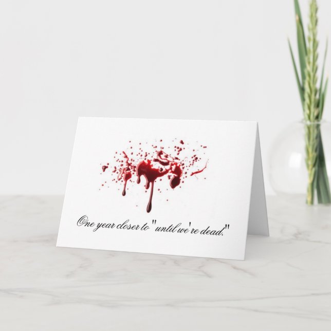 Cartão brutal do aniversário (Frente)