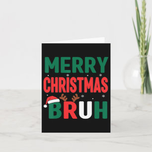 Cartão Bruto Camisa De Natal Crianças Xmas Homens Adolesc