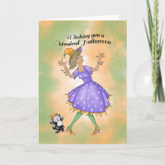 Cartão Bruxa Dançante