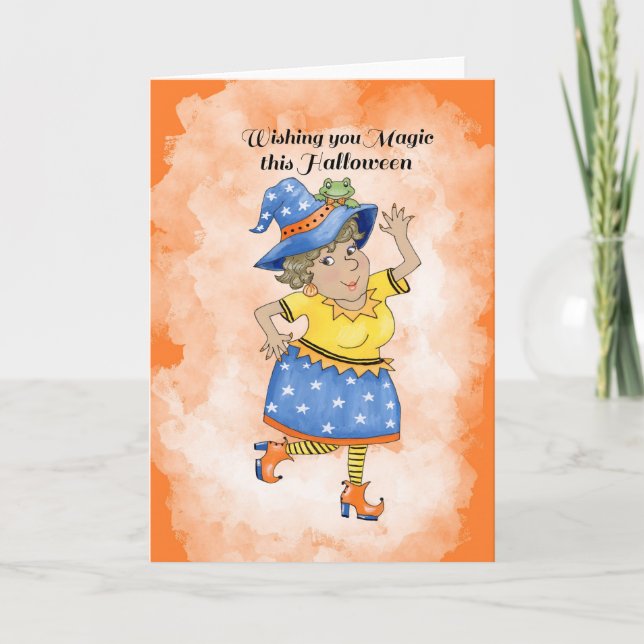 Cartão Bruxa Dançante  (Frente)