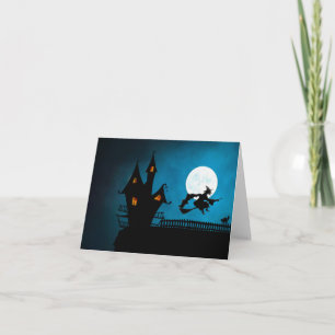 Cartão Bruxa Voadora