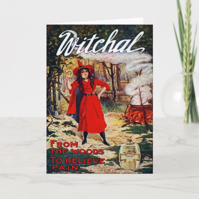 Cartão Bruxa Witchal de 1912 (Frente)