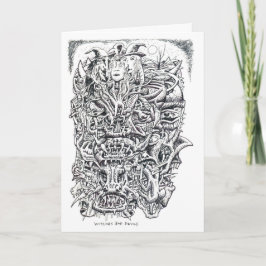 Cartão Bruxas e Diabos, por Brian Benson