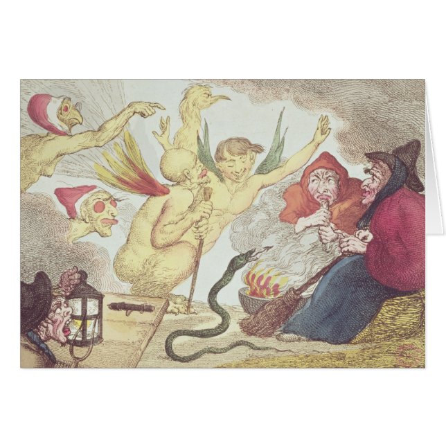 Cartão Bruxas em um Hayloft (Frente Horizontal)