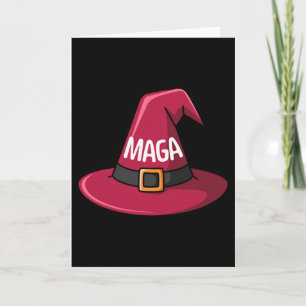 Cartão Bruxas Para Trump - Camisa Engraçada de Halloween