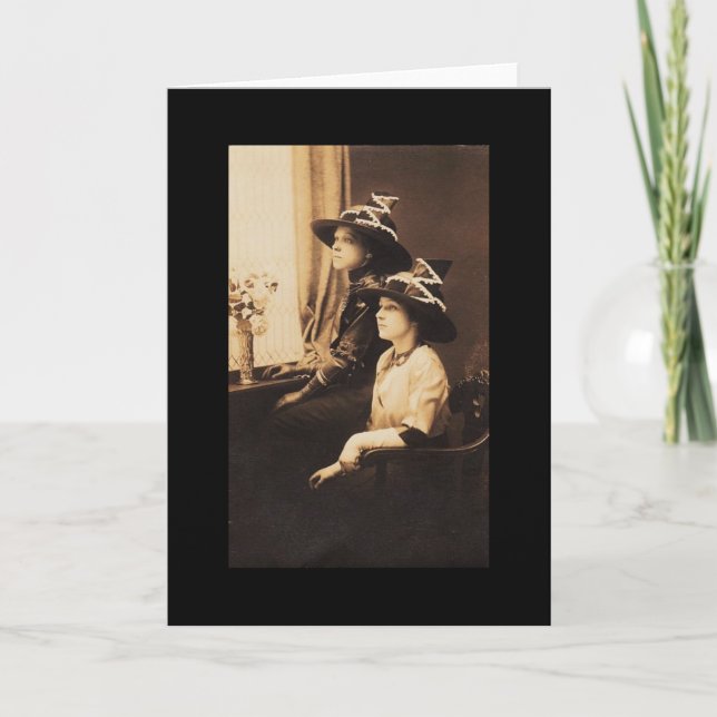 Cartão Bruxas Vintage (Frente)