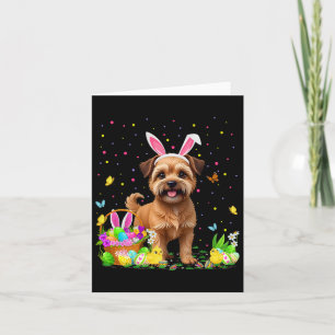 Cartão Bruxelas Griffon Cão Páscoa Caça-Ovo Caça-Coelho