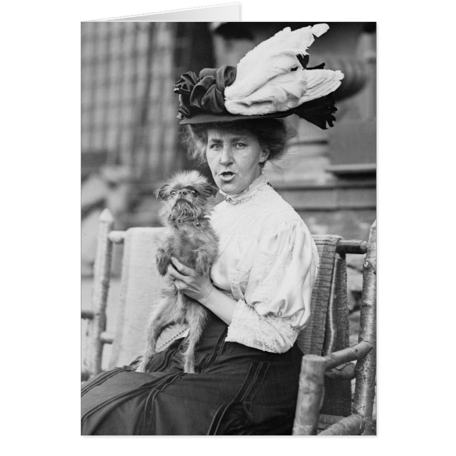 Cartão Bruxelas Griffon, início dos anos 1900 (Frente)