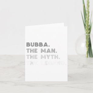 Cartão Bubba O Homem O Mito A Lenda Frio Bubba Tanque