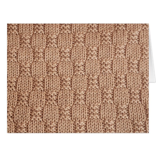 Cartão Bubble Knit Stitch Patterch de Shirley Taylor (Frente horizontal)