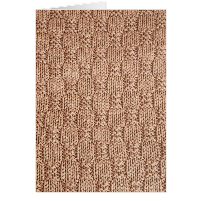 Cartão Bubble Knit Stitch Patterch de Shirley Taylor (Frente)