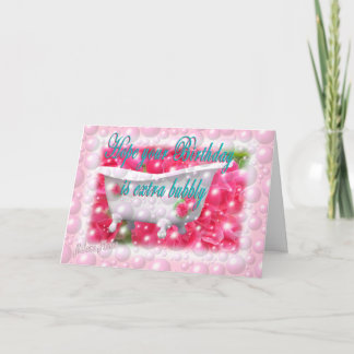 Cartão Bubble, personalizável para o aniversário