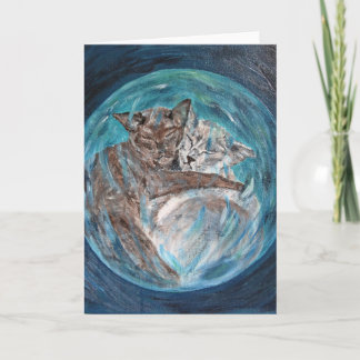 Cartão Bubblecats in Cyberspace