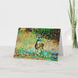 Cartão Buck Deer Fantasy Dreart Note Card